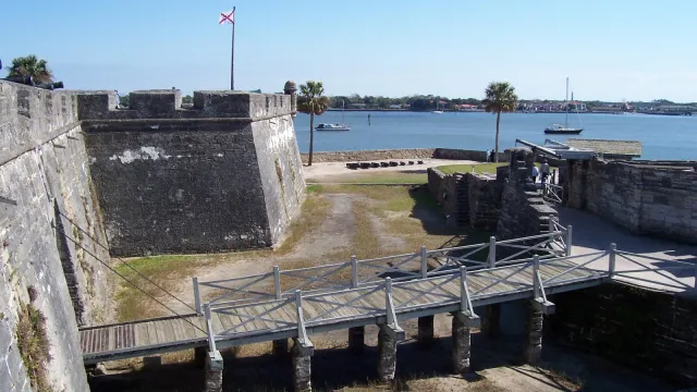 Drawbridge entrance to the Castillo de San Marcos