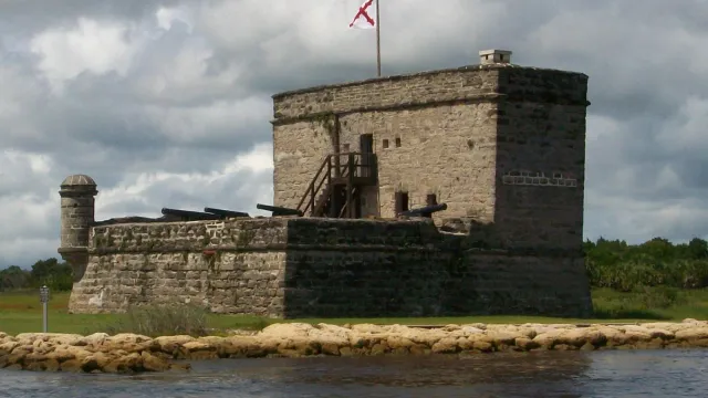 Fort Matanzas, a fortified watch tower made form coquina.