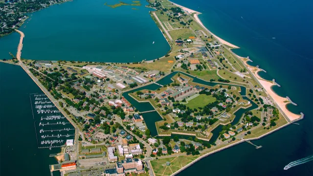 Aerial View of Fort Monroe