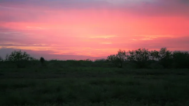 Sunset over the battlefield